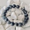 Bracelet Obsidienne neige- pierre de 8mm