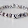 bracelet biker blanc